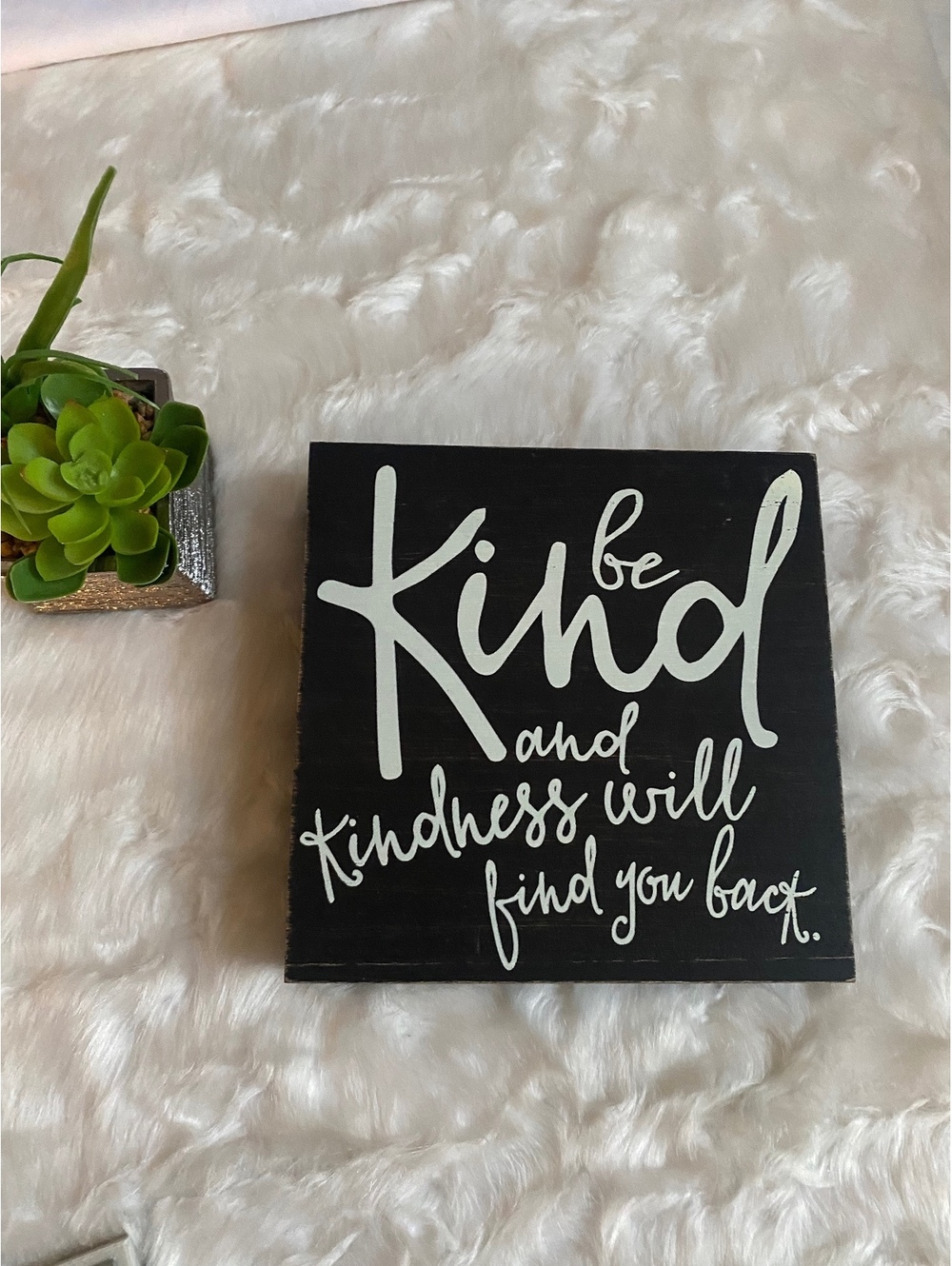Inspirational Be Kind Wooden Wall Decor Sign